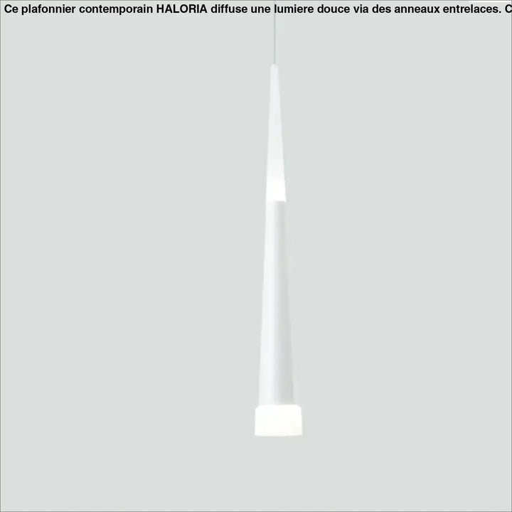 Suspension luminaire dartel blanc minimaliste avec diffuseur en verre dépoli et design cylindrique effilé