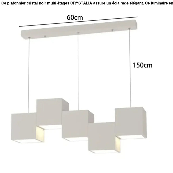Suspension design led graphique linéaire style moderne chic