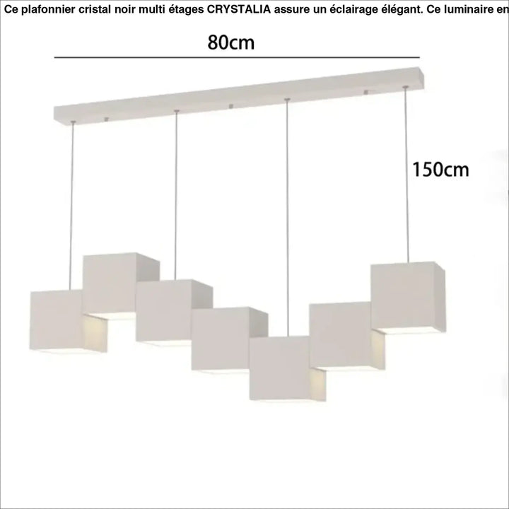 Suspension design led graphique linéaire style moderne chic