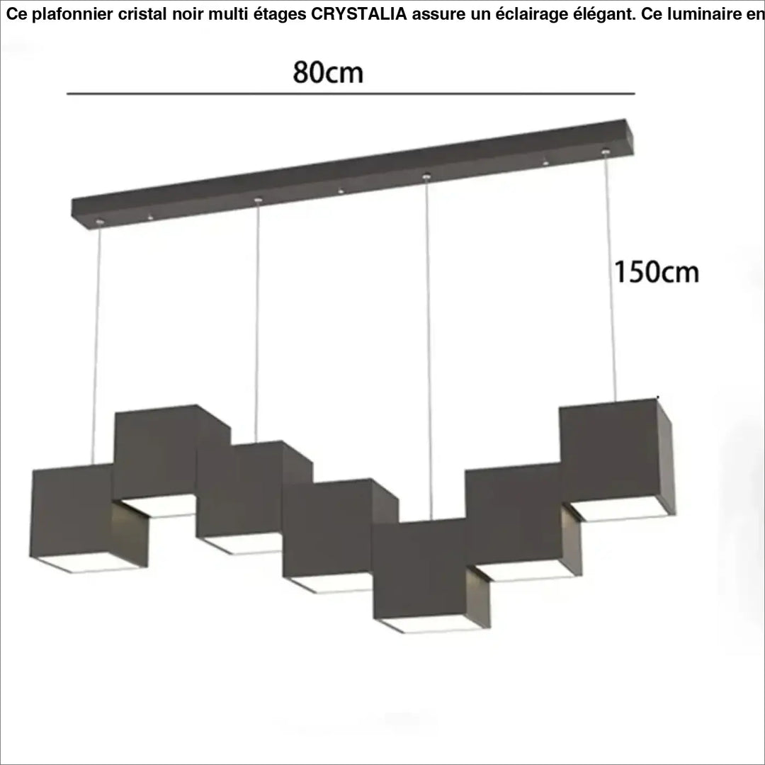 Suspension design led graphique linéaire style moderne chic