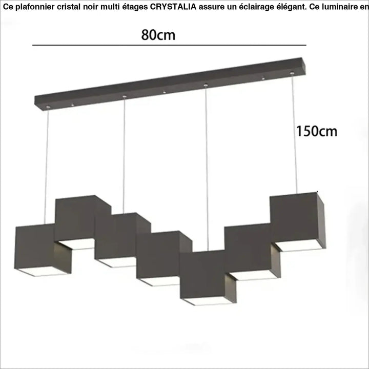 Suspension design led graphique linéaire style moderne chic