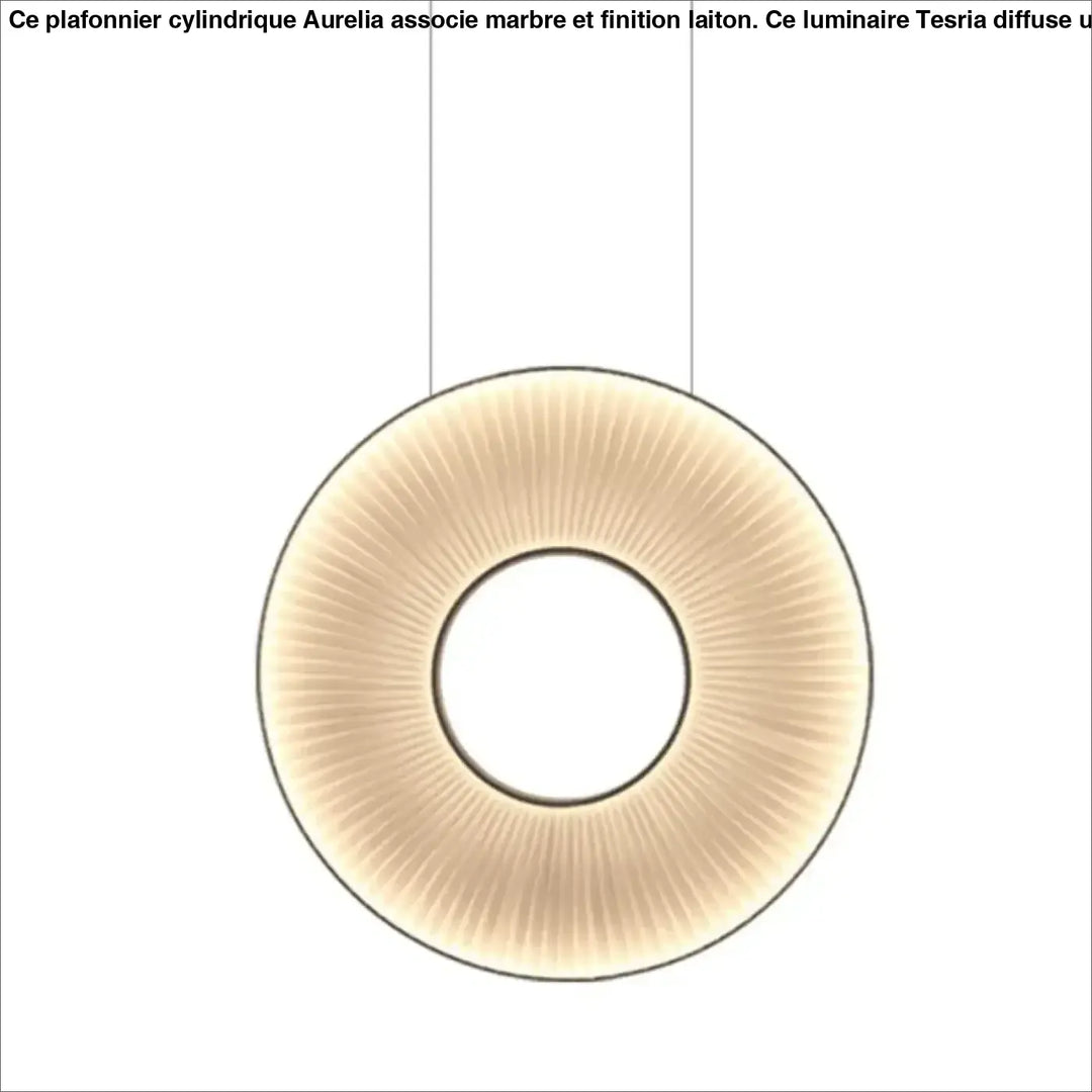 Suspension design moderne led blanc cassé stylé chic