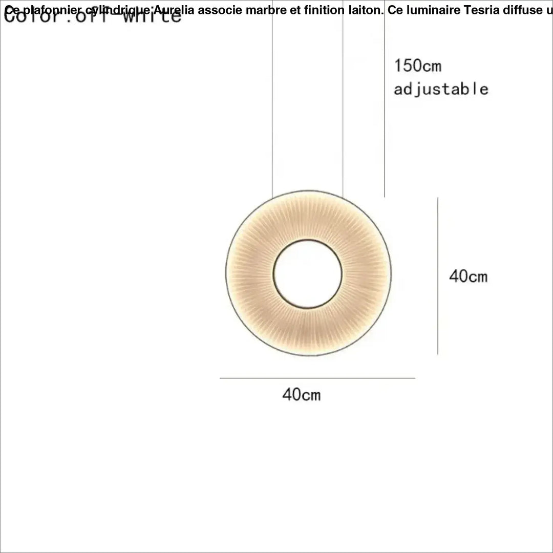 Suspension design moderne led blanc cassé stylé chic