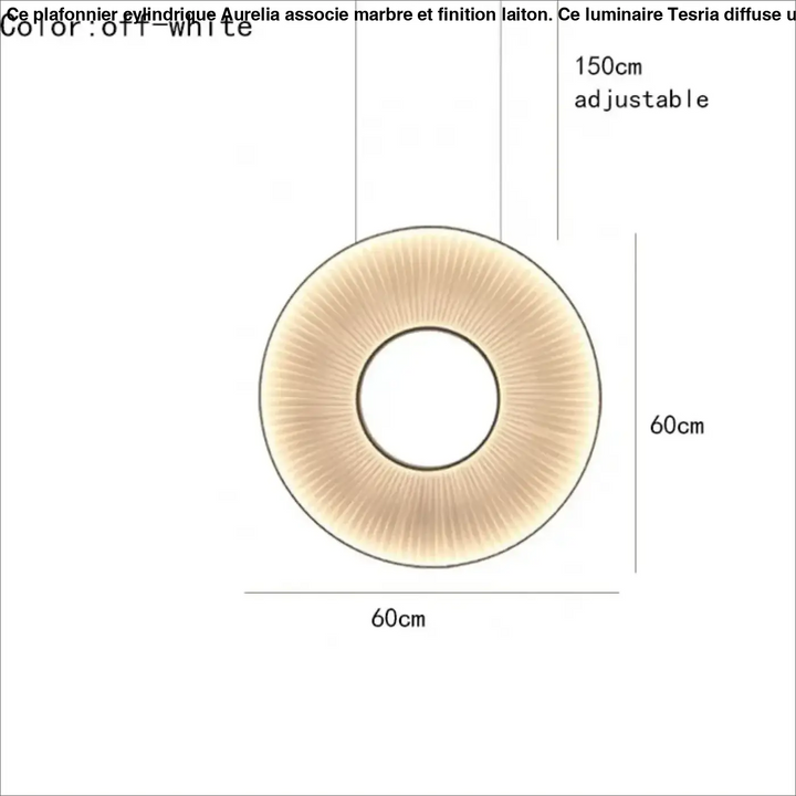 Suspension design moderne led blanc cassé stylé chic