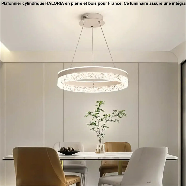 Suspension LED Ronde Cristal Moderne Pour Chambre Ou Salon

