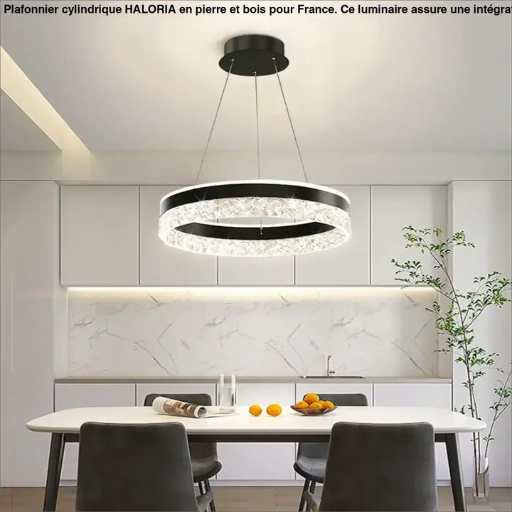 Suspension LED Ronde Cristal Moderne Pour Chambre Ou Salon

