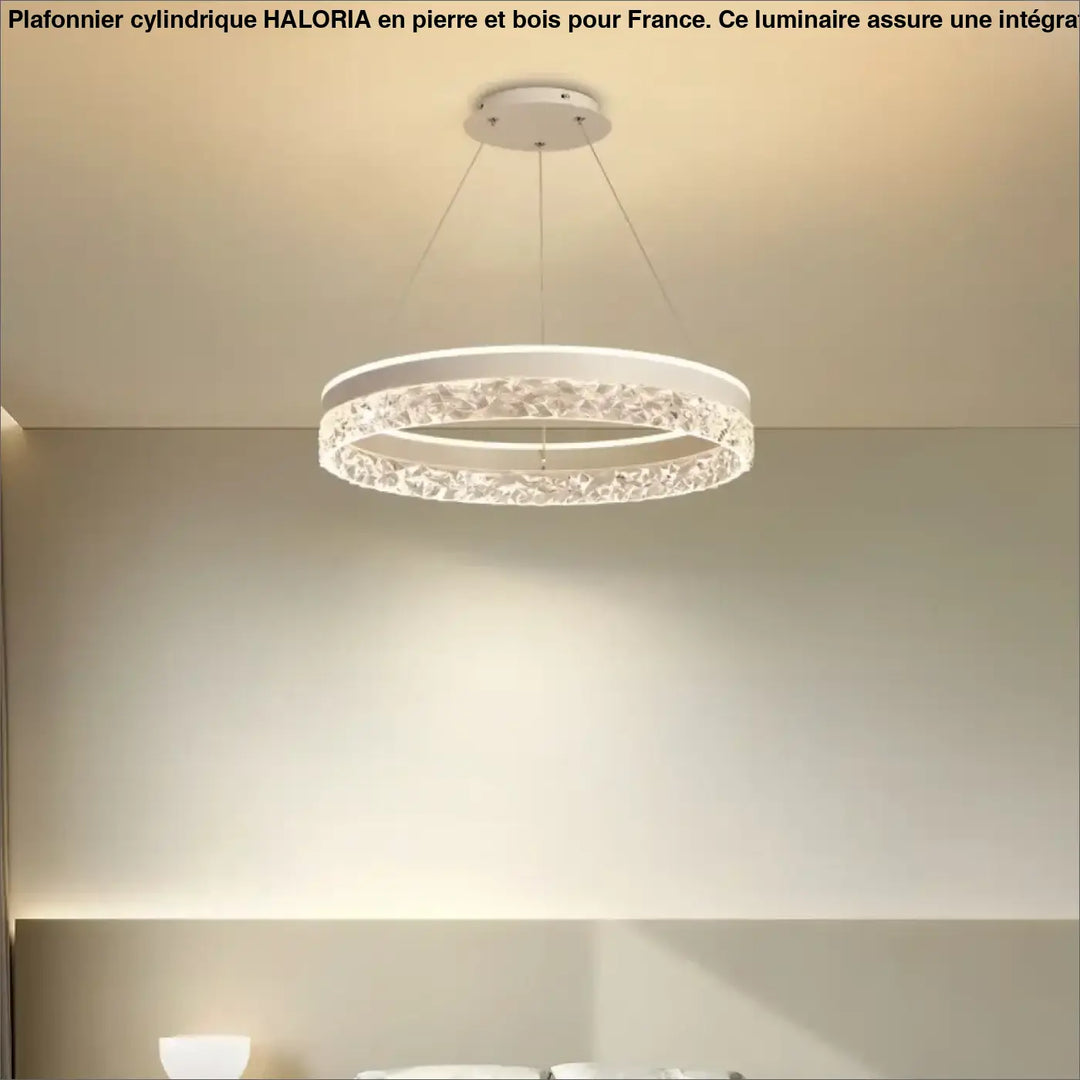 Suspension LED Ronde Cristal Moderne Pour Chambre Ou Salon

