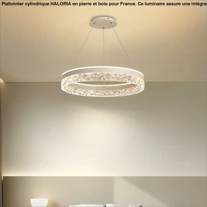 Suspension LED Ronde Cristal Moderne Pour Chambre Ou Salon

