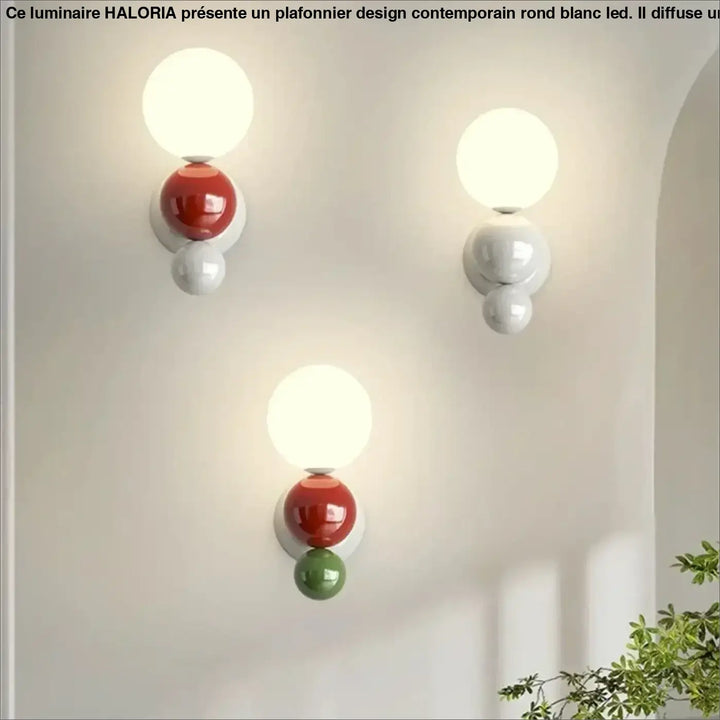 Applique murale en fer et led pour éclairage doux look chic