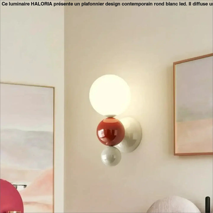 Applique murale en fer et led pour éclairage doux look chic