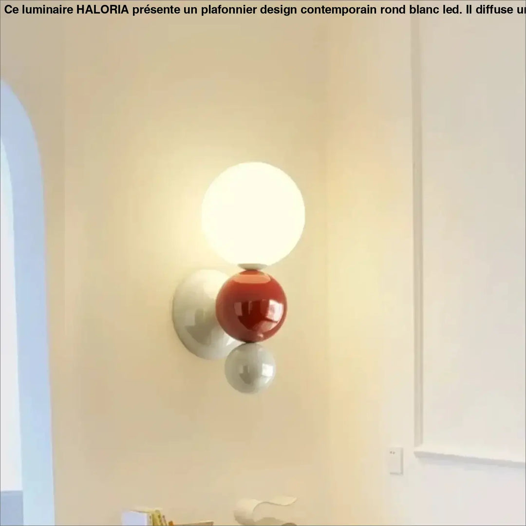 Applique murale en fer et led pour éclairage doux look chic