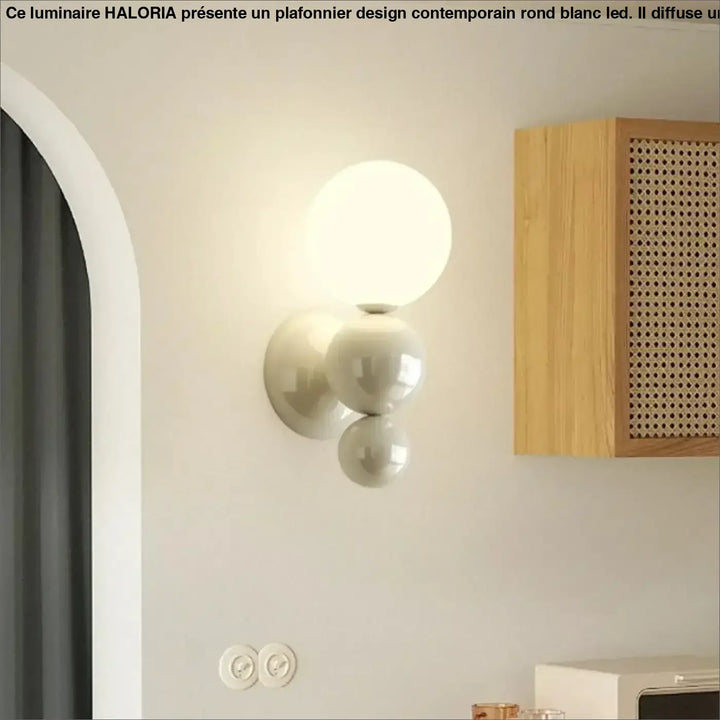 Applique murale en fer et led pour éclairage doux look chic