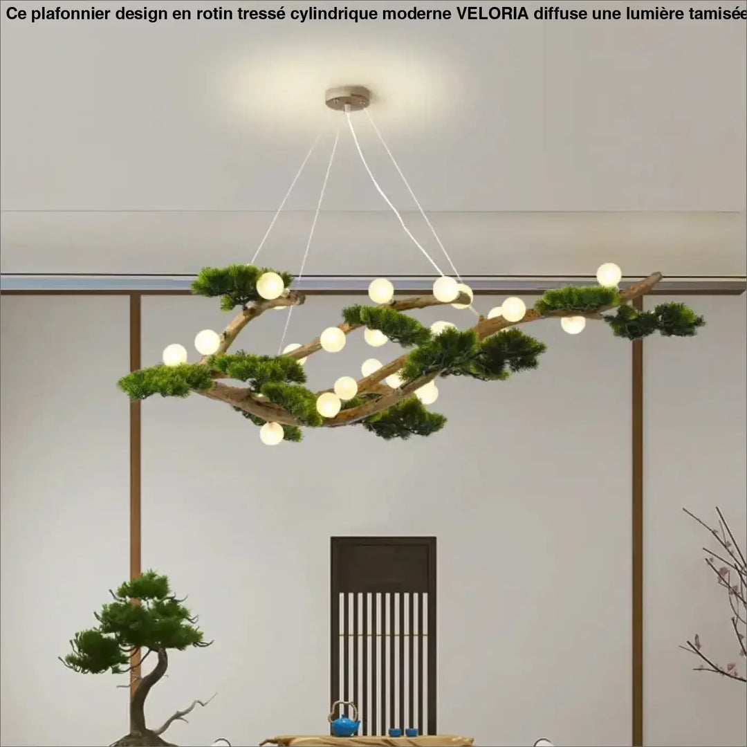 Suspension Luminaire Moderne Design Arbre Bonsai Avec Lumières

