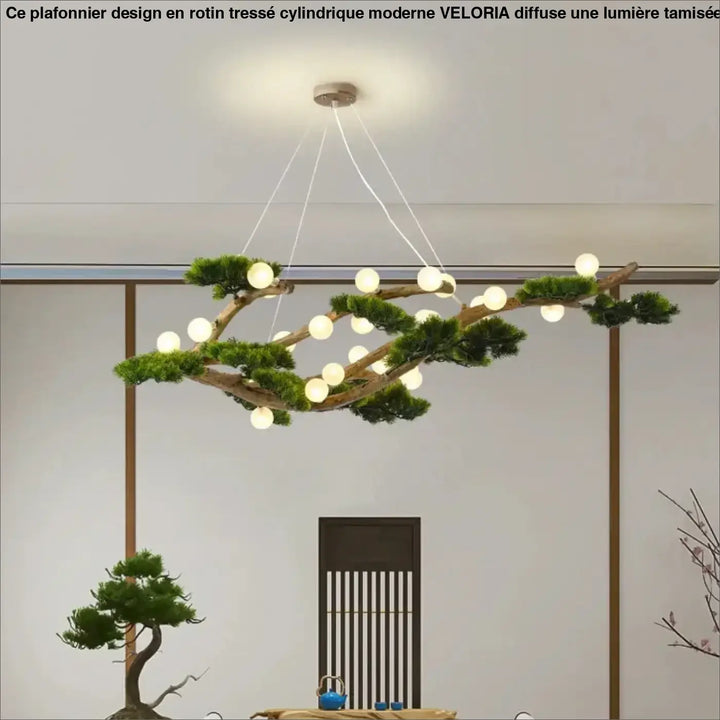 Suspension Luminaire Moderne Design Arbre Bonsai Avec Lumières


