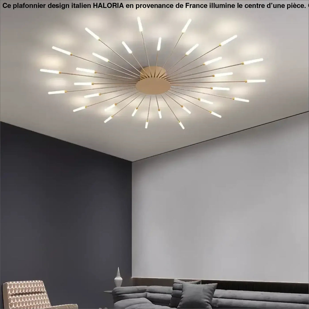 Plafonnier Design Italien Tubes Lumineux