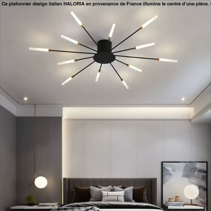 Plafonnier Design Italien Tubes Lumineux