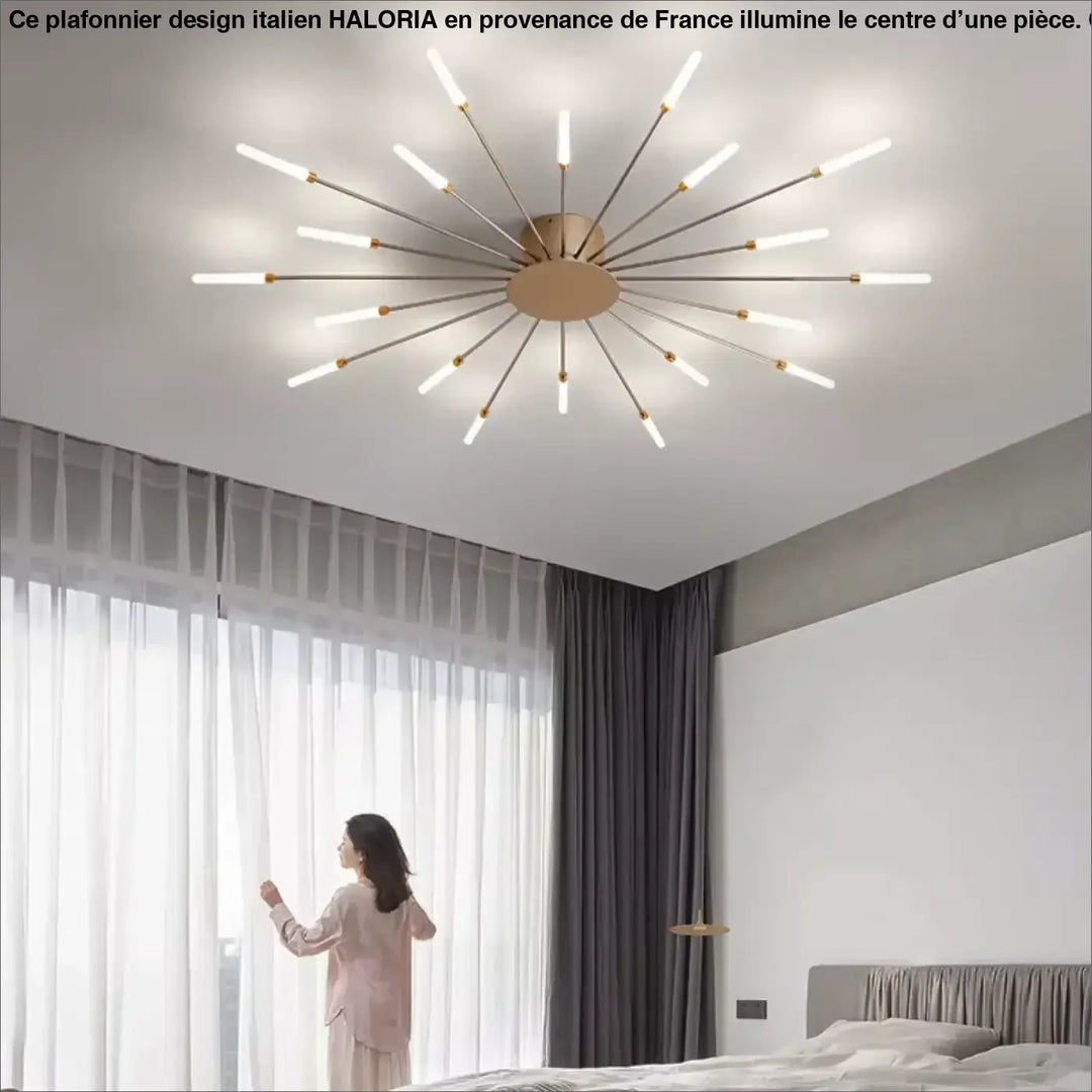 Plafonnier Design Italien Tubes Lumineux
