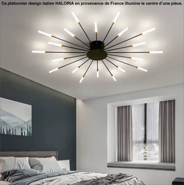 Plafonnier Design Italien Tubes Lumineux