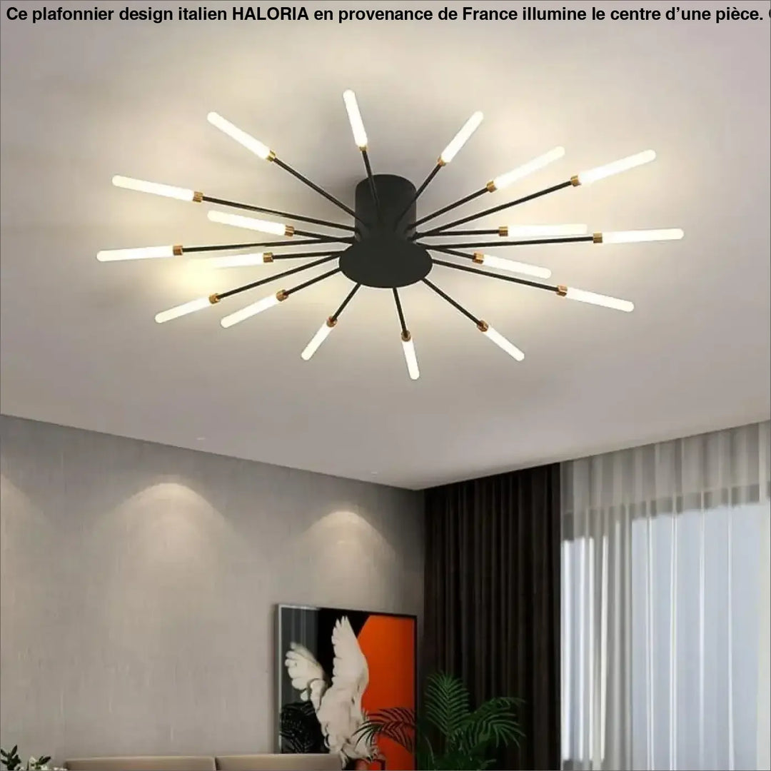 Plafonnier Design Italien Tubes Lumineux