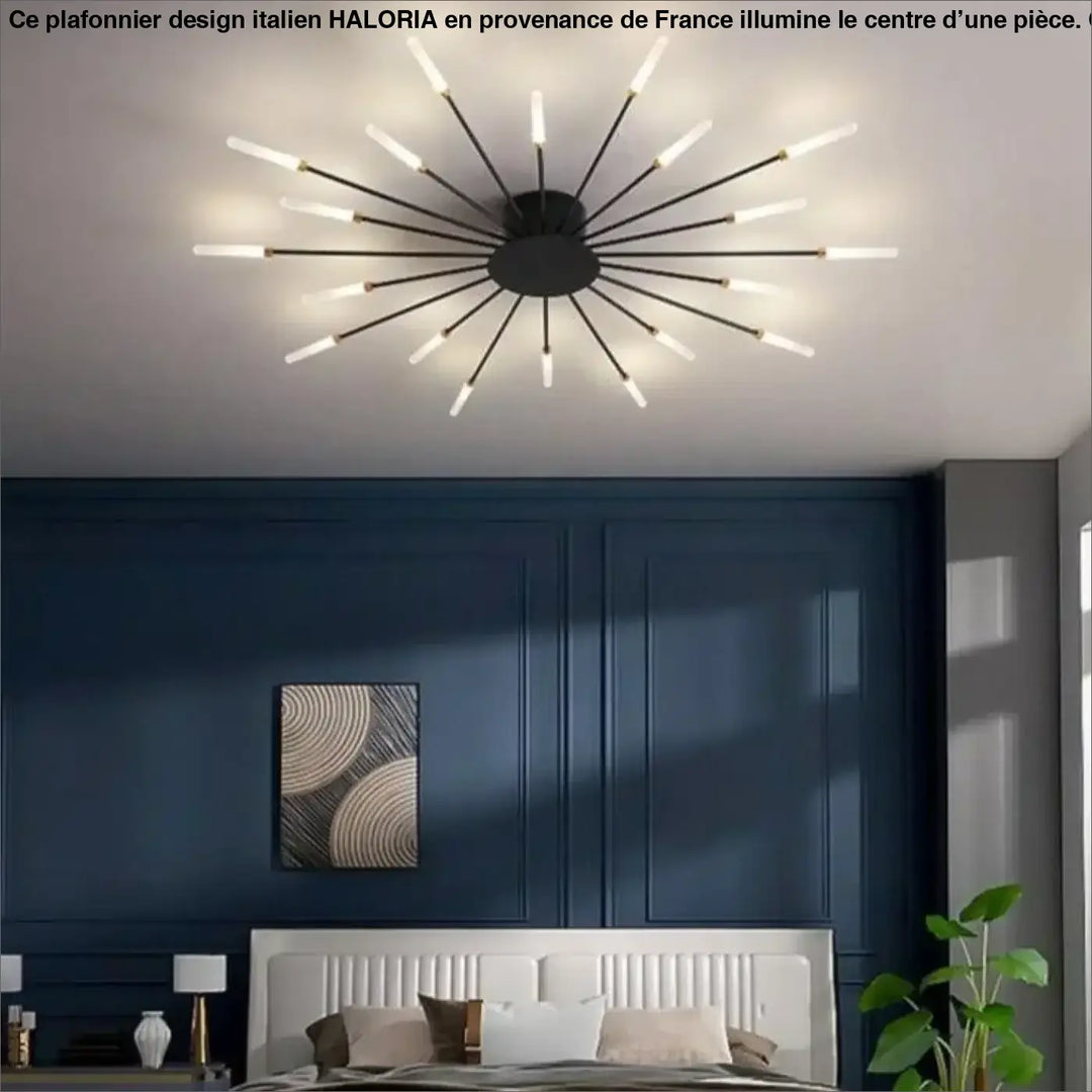 Plafonnier Design Italien Tubes Lumineux