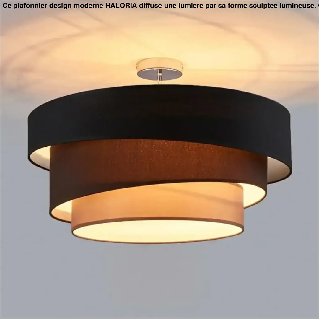 Plafonnier design circulaire moderne à lumière douce en métal