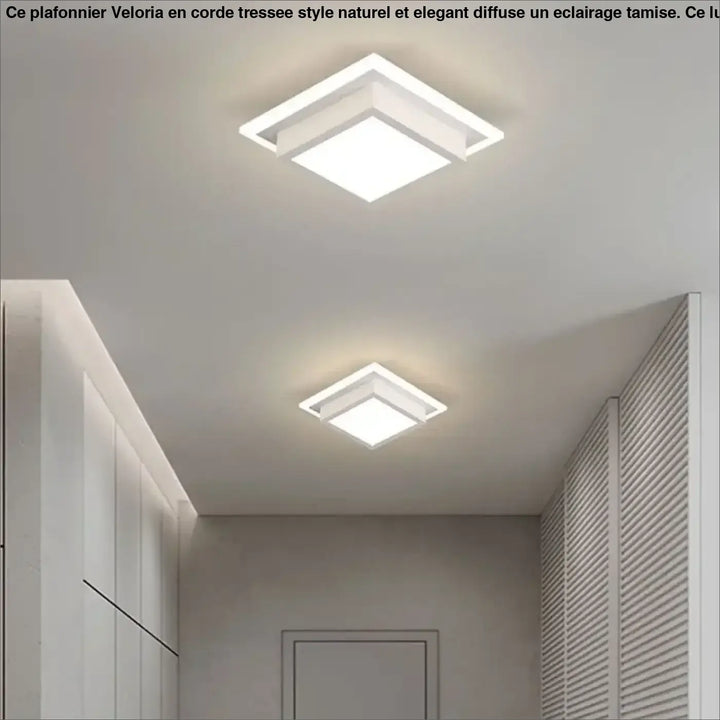 Plafonnier luminaire design led en forme sculptée élégant