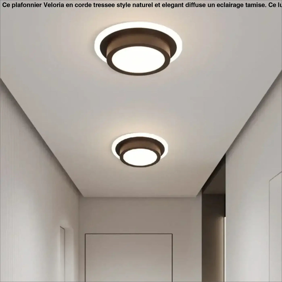 Plafonnier luminaire design led en forme sculptée élégant