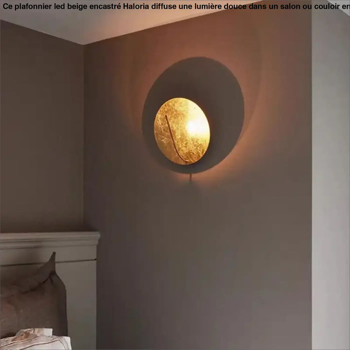 Applique murale style pleine lune pour une ambiance chaleureuse
