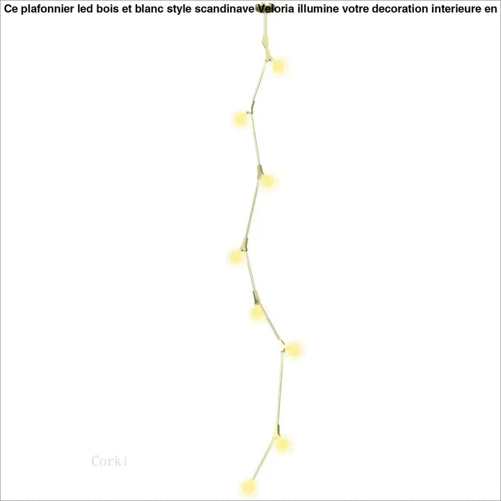 Suspension luminaire verticale en boules opales et laiton