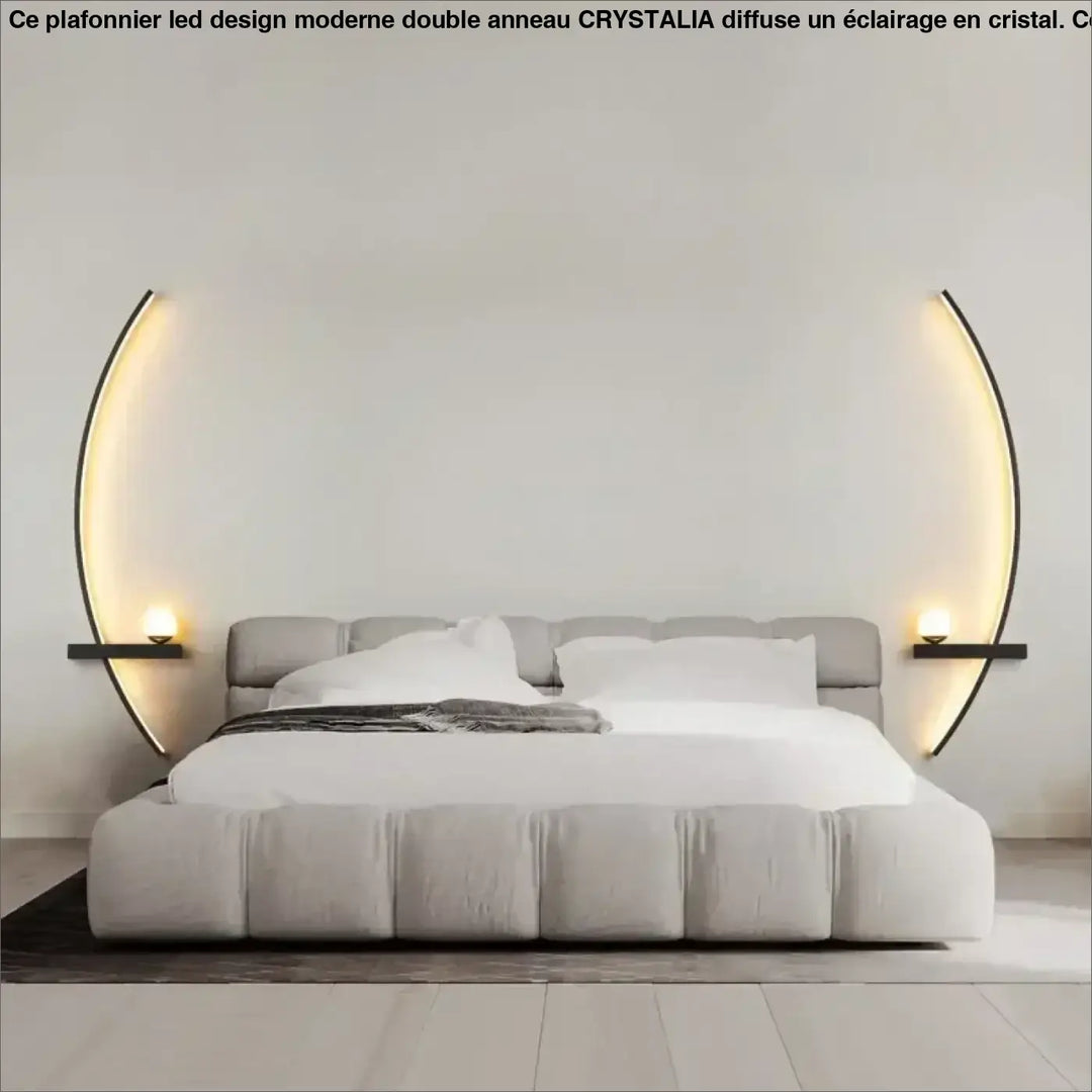 Applique murale led design forme organique élégance
