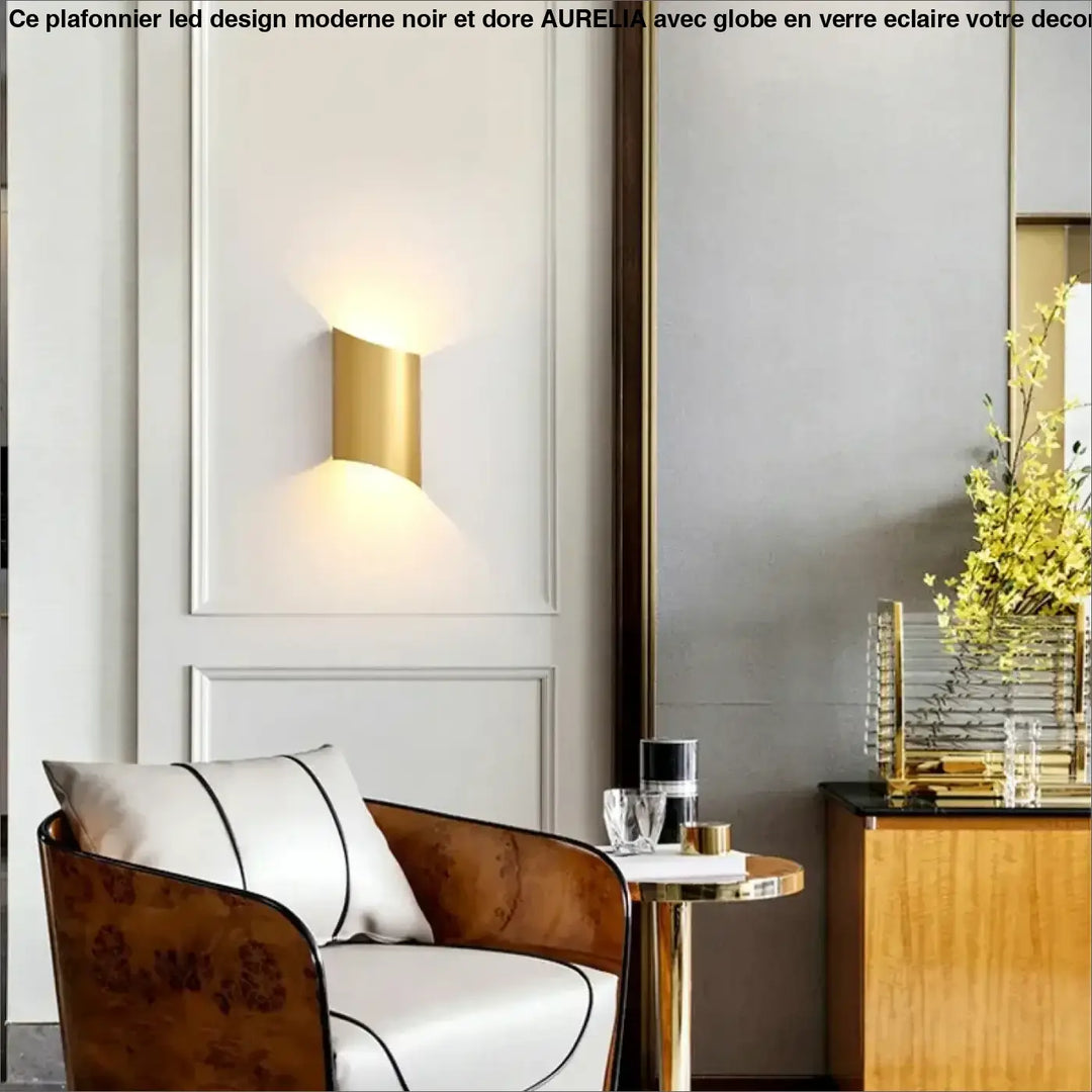 Applique murale design contemporain élégant éclairage