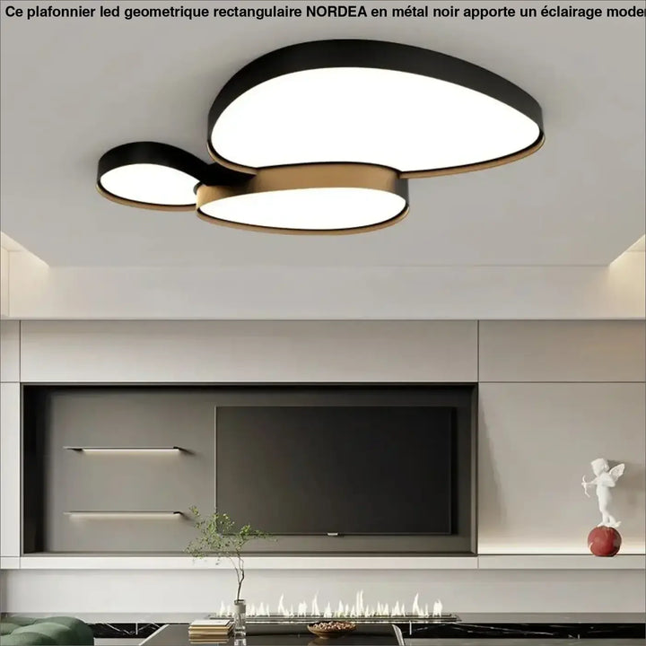 Plafonnier LED design à formes organiques modernes