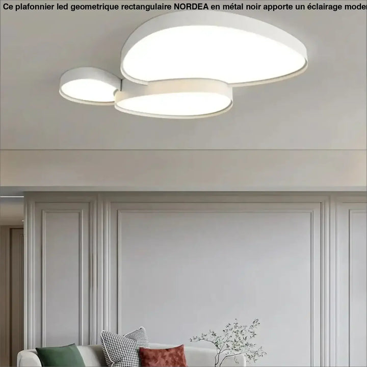 Plafonnier LED design à formes organiques modernes