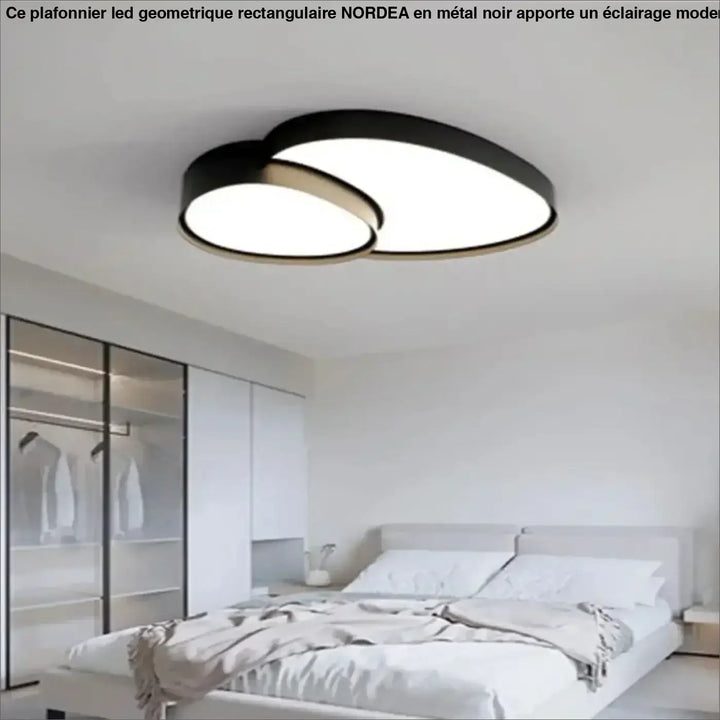 Plafonnier LED design à formes organiques modernes