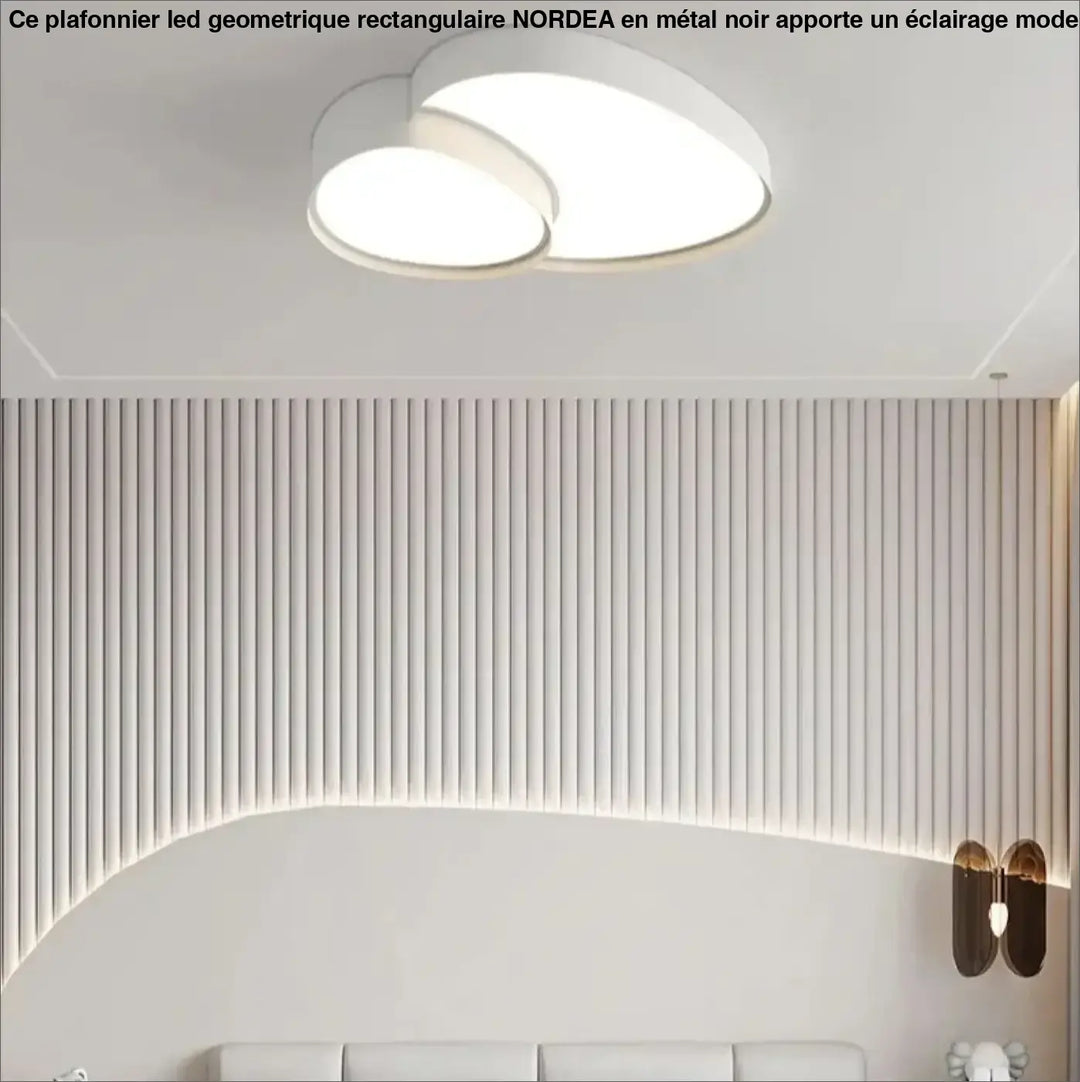 Plafonnier LED design à formes organiques modernes