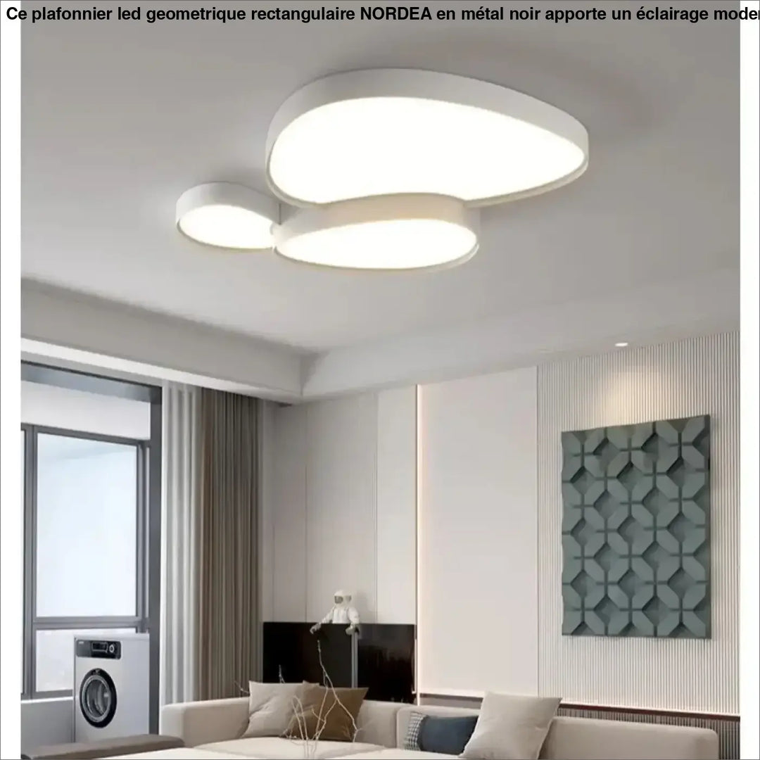 Plafonnier LED design à formes organiques modernes