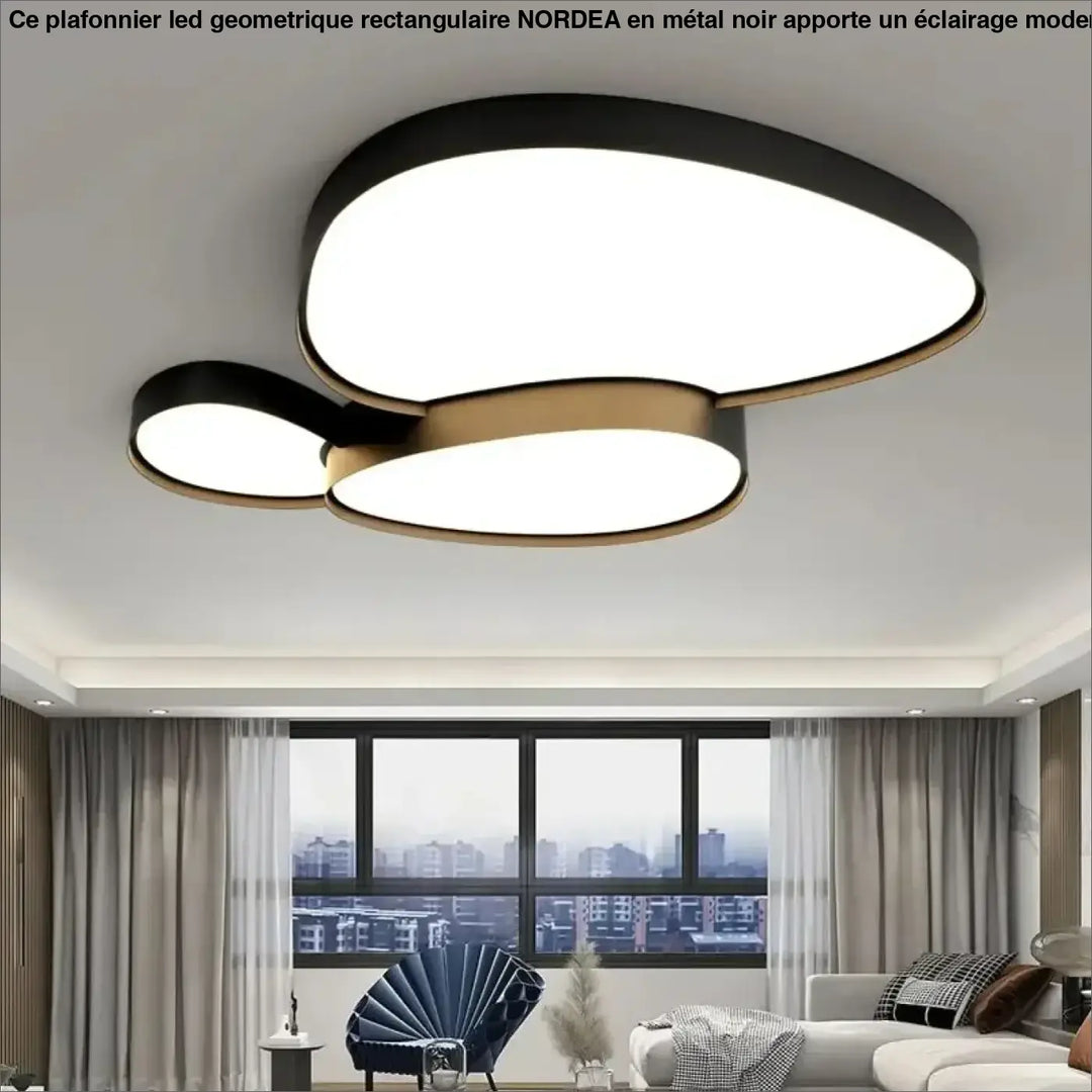 Plafonnier LED design à formes organiques modernes