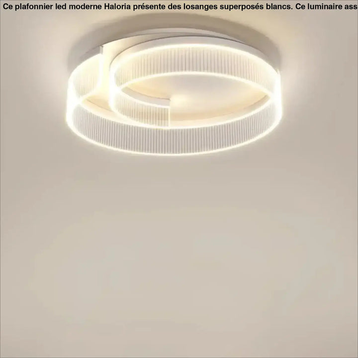 Plafonnier Contemporain À Éclairage Circulaire Intégré

