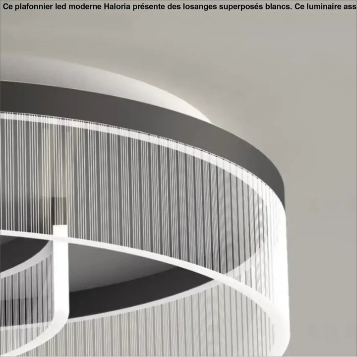Plafonnier Contemporain À Éclairage Circulaire Intégré

