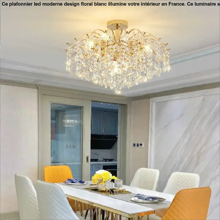 luxury crystal ceiling light post-modern living room Bedroom LED Lamp simple atmosphere dining room Chandelier AC95-260V