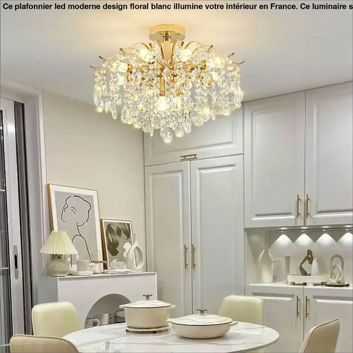 luxury crystal ceiling light post-modern living room Bedroom LED Lamp simple atmosphere dining room Chandelier AC95-260V
