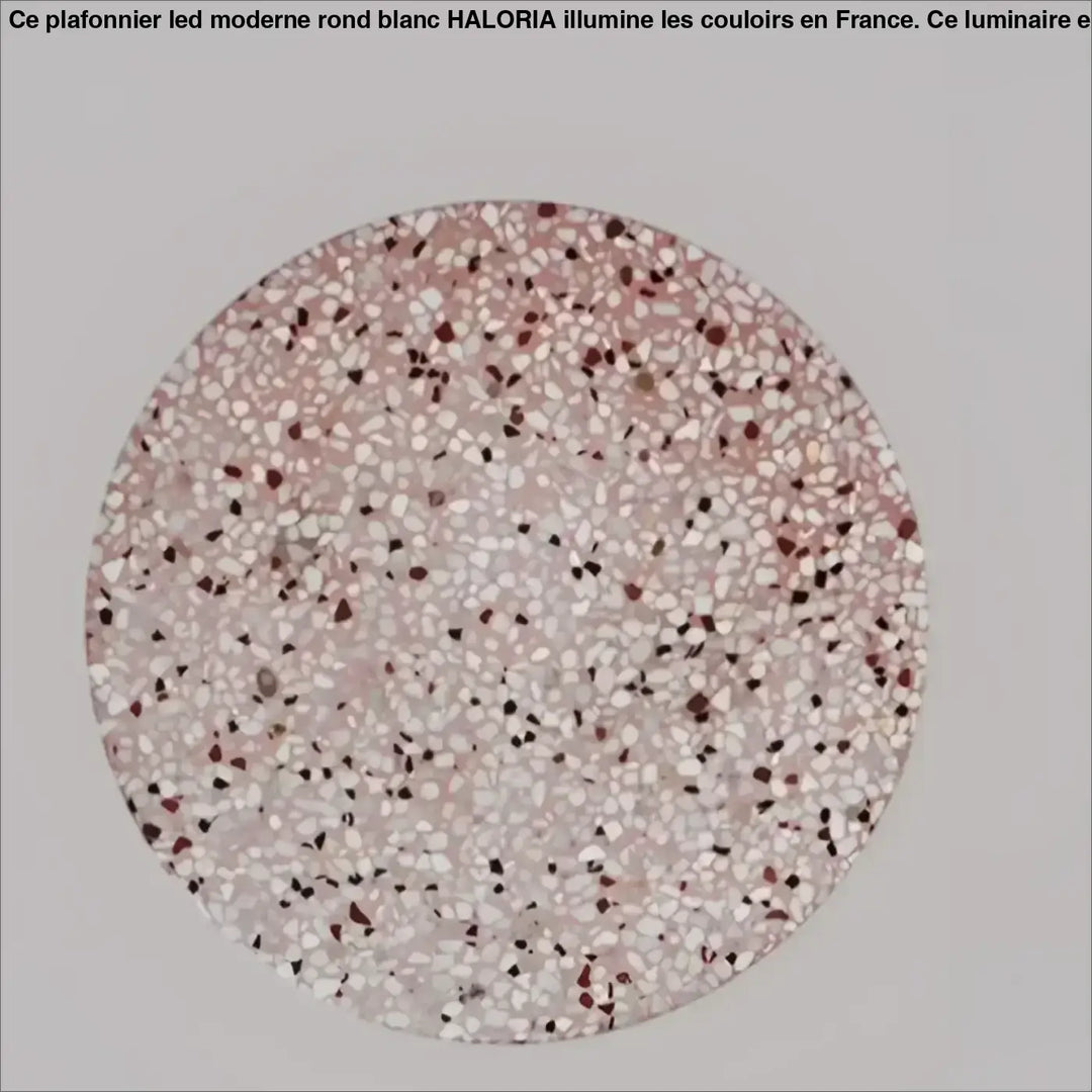 Applique murale ronde terrazzo coloré avec éclairage led moderne


