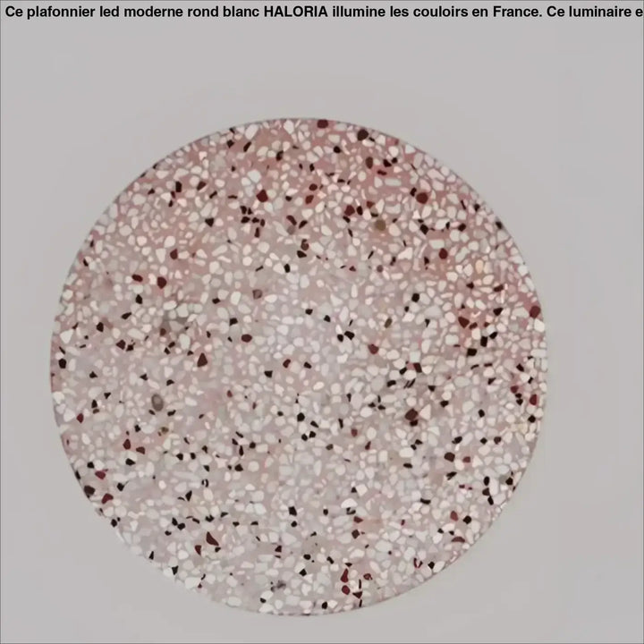 Applique murale ronde terrazzo coloré avec éclairage led moderne

