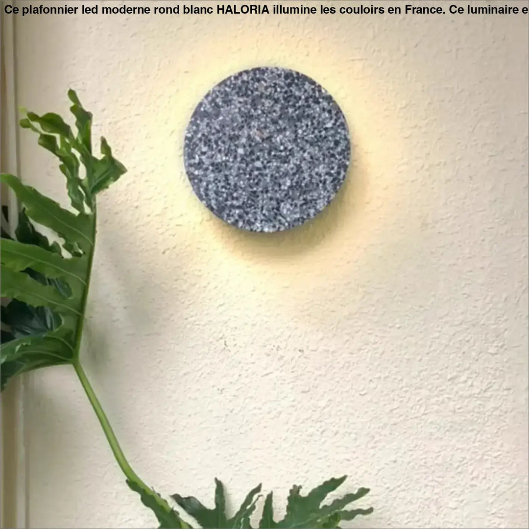 Applique murale ronde terrazzo coloré avec éclairage led moderne

