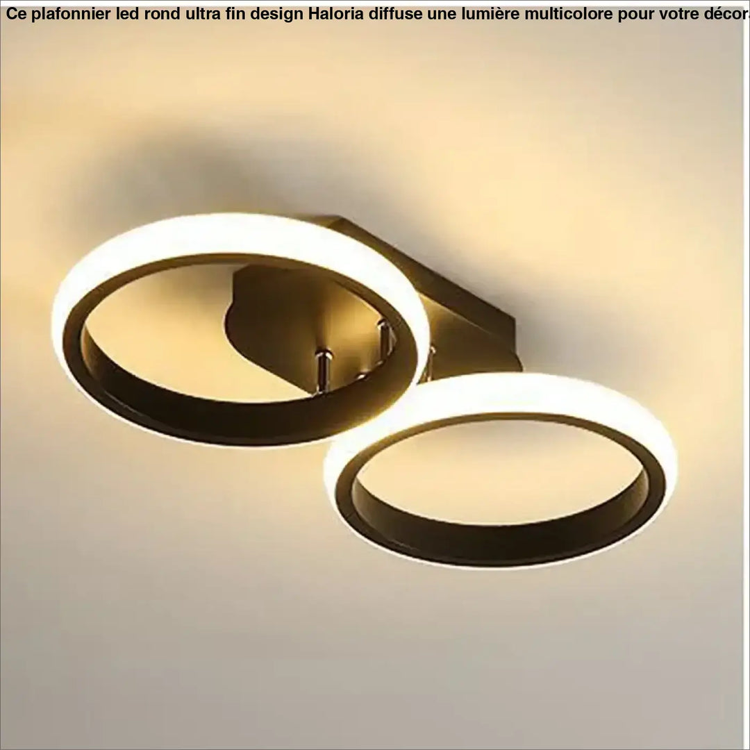 Plafonnier Minimaliste LED Avec Cercles Ou Carrés

