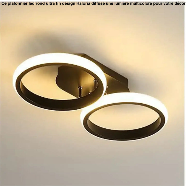 Plafonnier Minimaliste LED Avec Cercles Ou Carrés

