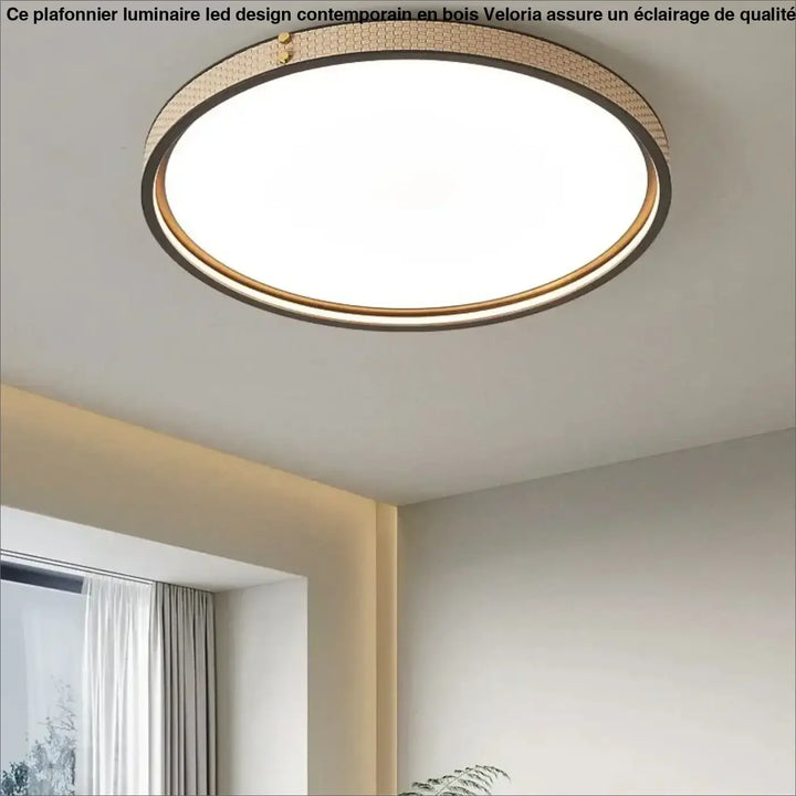Plafonnier led circulaire beige style élégance moderne beige