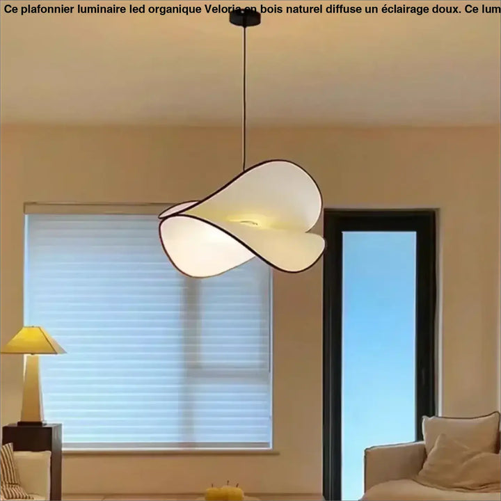 Suspension ondulée blanche style organique moderne et chic