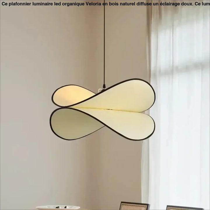 Suspension ondulée blanche style organique moderne et chic
