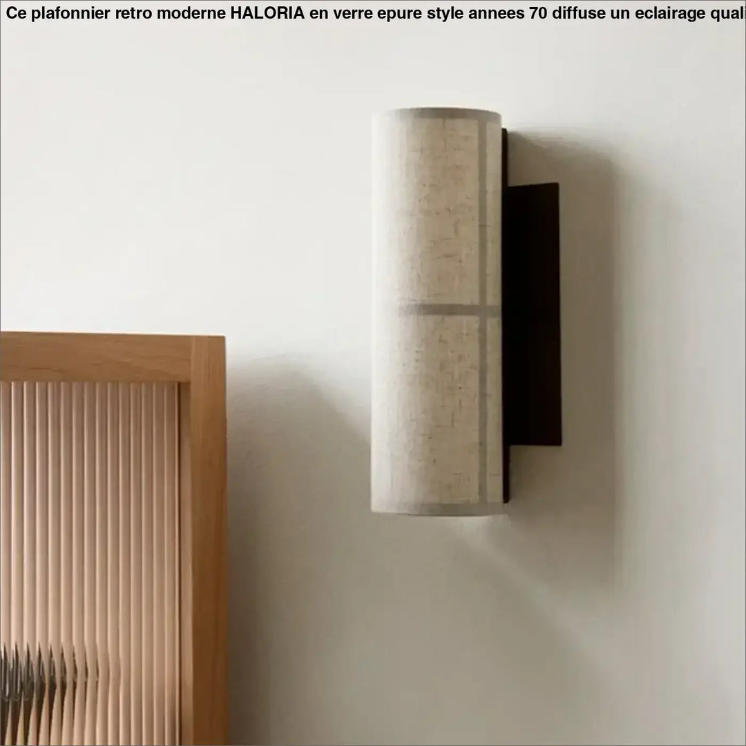 Applique Murale Moderne En Tissu Clair Diffuseur De Lumière Douce

